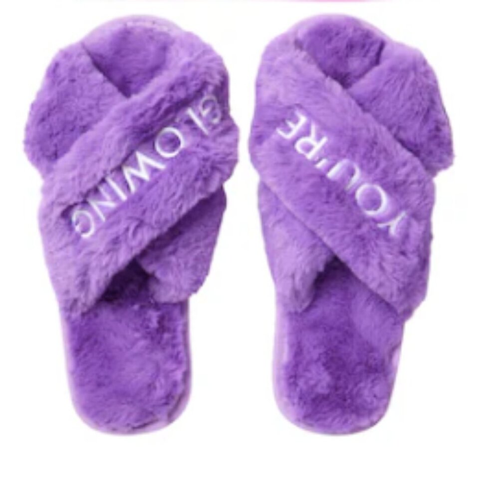 Glow Recipe Plum Plump Hyaluronic Acid Moisturizer + Branded Slippers